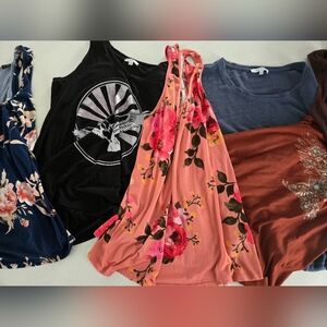 Floral Pink Tank Top